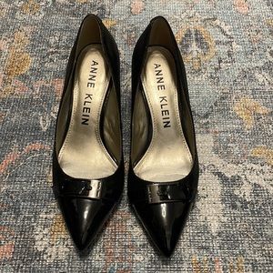 Anne Klein Women’s 8 Black Dress Heels with Buckle Accent